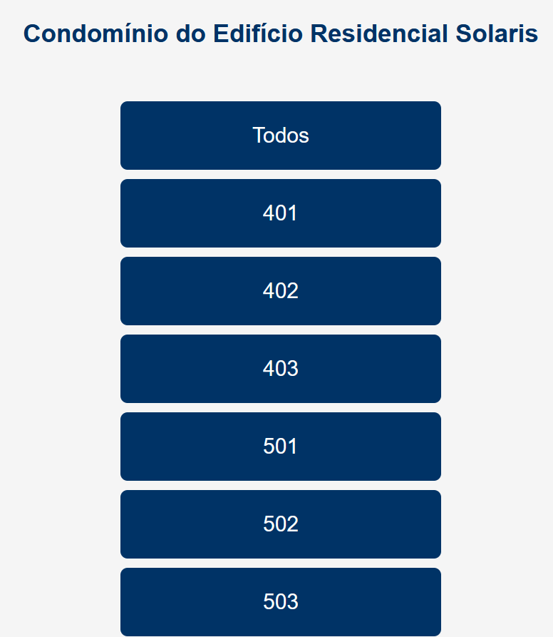 Escolhendo o apartamento